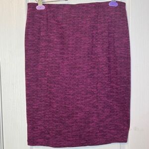 Elle Fuchsia Pencil Skirt-Large